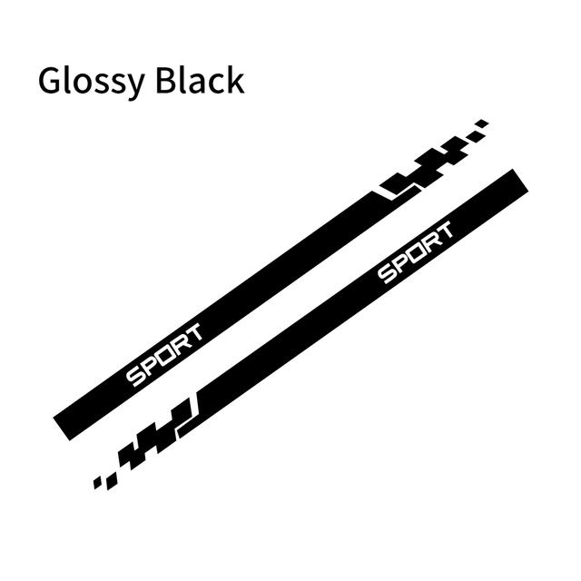 2pcs Car Stickers Auto Vinyl Film Wrap Both Side Stripes Decoration Styling Decal Automobiles Sports Tuning DIY Car Accessories