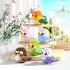 Cute Cartoon Bird Animal Plush Toy Desktop Decoration Educational Diy Building Blocks Gift