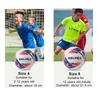 KELME Soccer Size 4 and Adult Sports Size Ball, 5, Ball, Wear-Resistant (9886130, Navy/Red, 4)