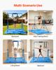 VEVOR Gymnastic Bars for Kids, 63.5 Kg Capacity Folding Training Kip Bar with Mat, Adjustable Height Gymnastic Horizontal Bar for Home
