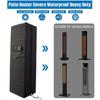 Outdoor Patio Heater Cover Adjustable Protector Waterproof Tower Heater Cover With Zipper For Outside Winter Home Air