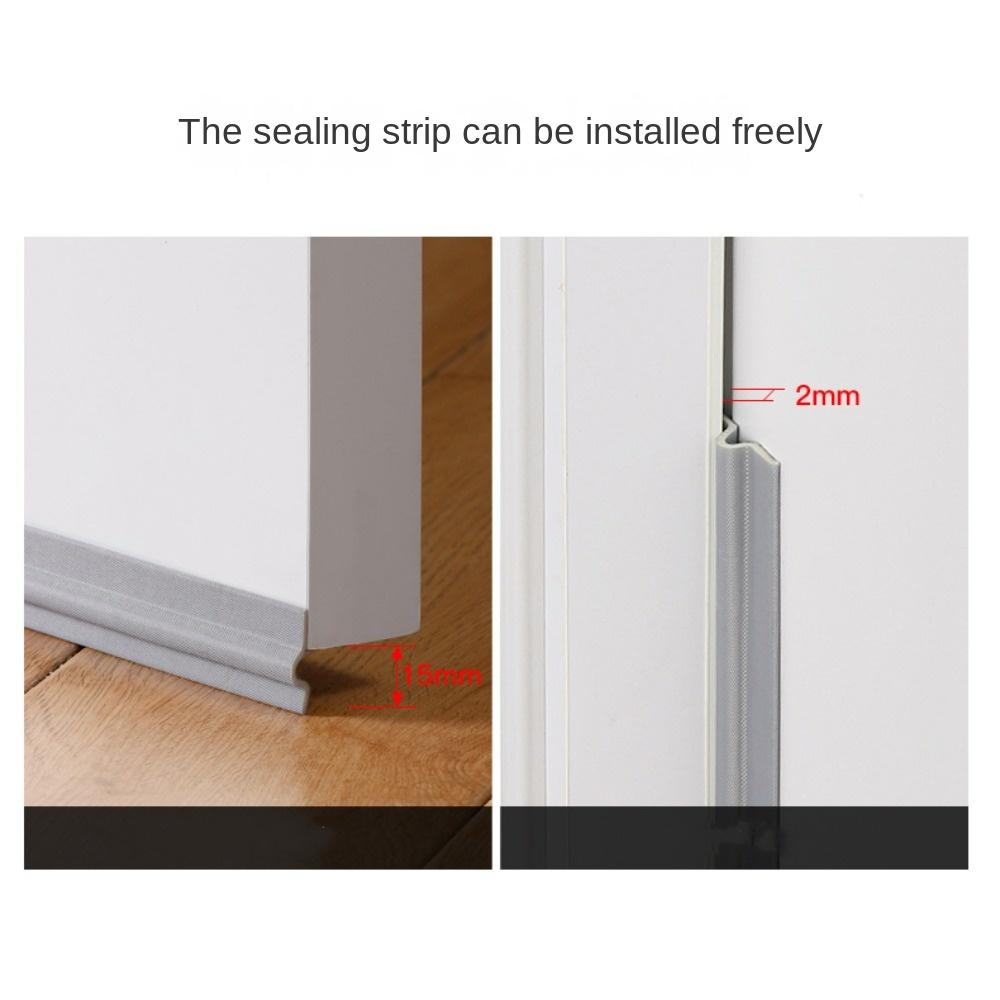 New Soundproof Foam Sliding Window Sealing Strip 2 Meters Flexible Weatherstrip Self Adhesive Windproof Seal Stopper Door