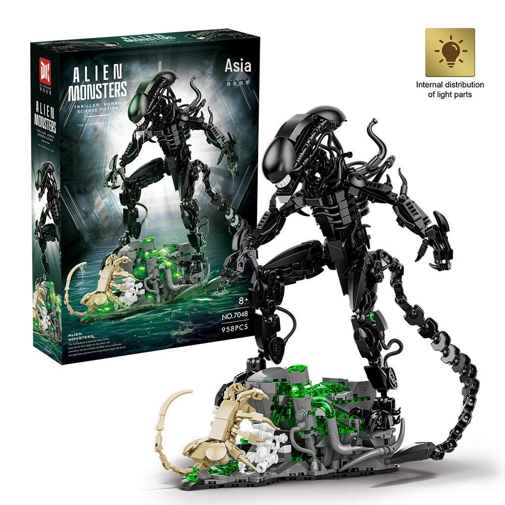 Chuangxiang 7048 Alien Beast Light-Up Movable Building Blocks Toy