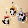 Cartoon Kitty Hand Towel Super Absorbent Hand Cloth Bathroom Bathroom Hanging Cleaning Wipe Cloth Kitchen Accessories