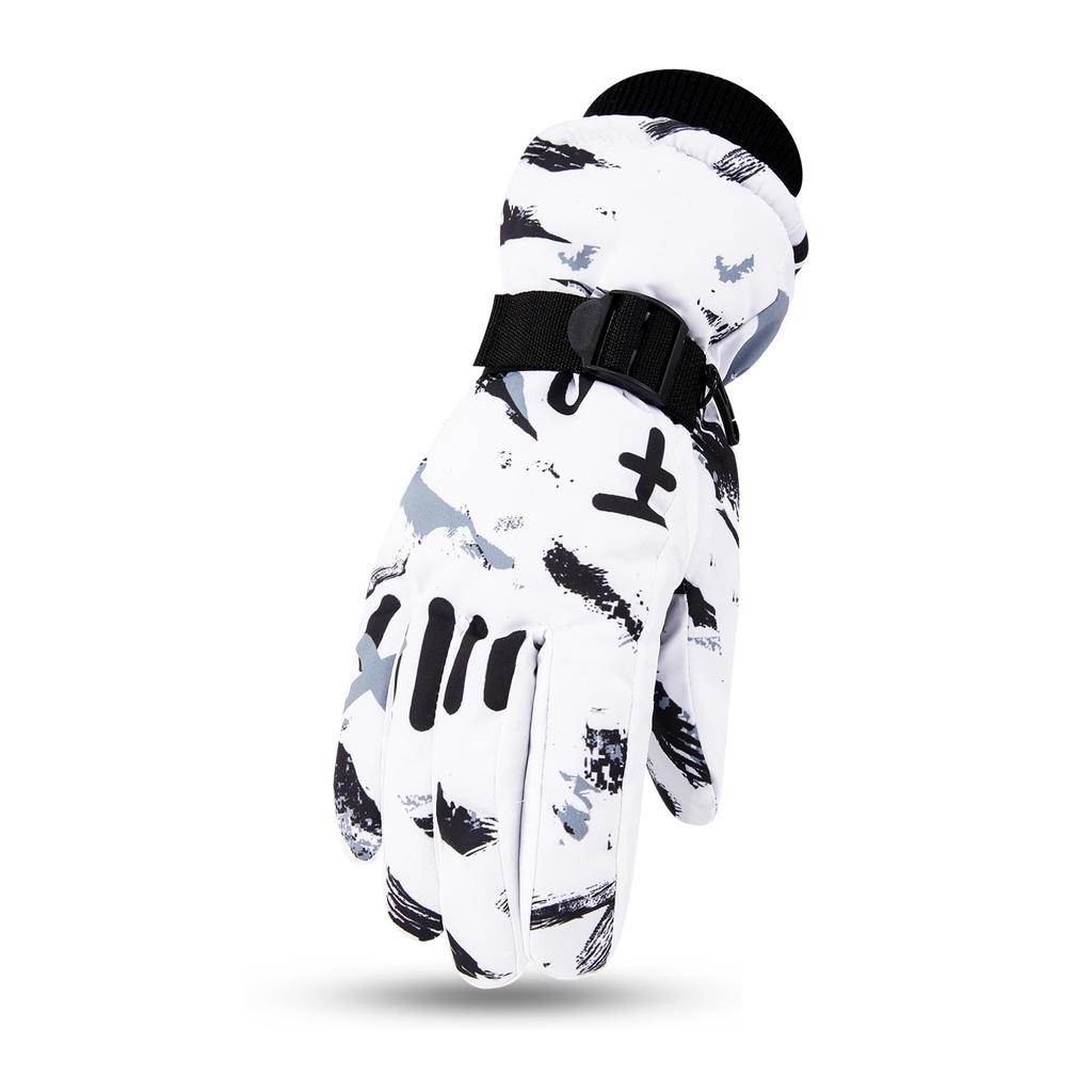 Colorful Winter Ski Gloves for Children (Ages 9-15) - Warm Outdoor Sports Gear