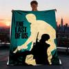 1pc The Last of Us Outdoor Flannel Blanket for Girls Soft, Lightweight Throw Perfect for Camping, and Gifting, Digital