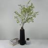 YHNJI 2Pcs Artificial Bamboo Plant Branch, 43.3in Nandina Domestica Faux Greenery Branches Fake Green Plants Stems for Home Party Office Wedding