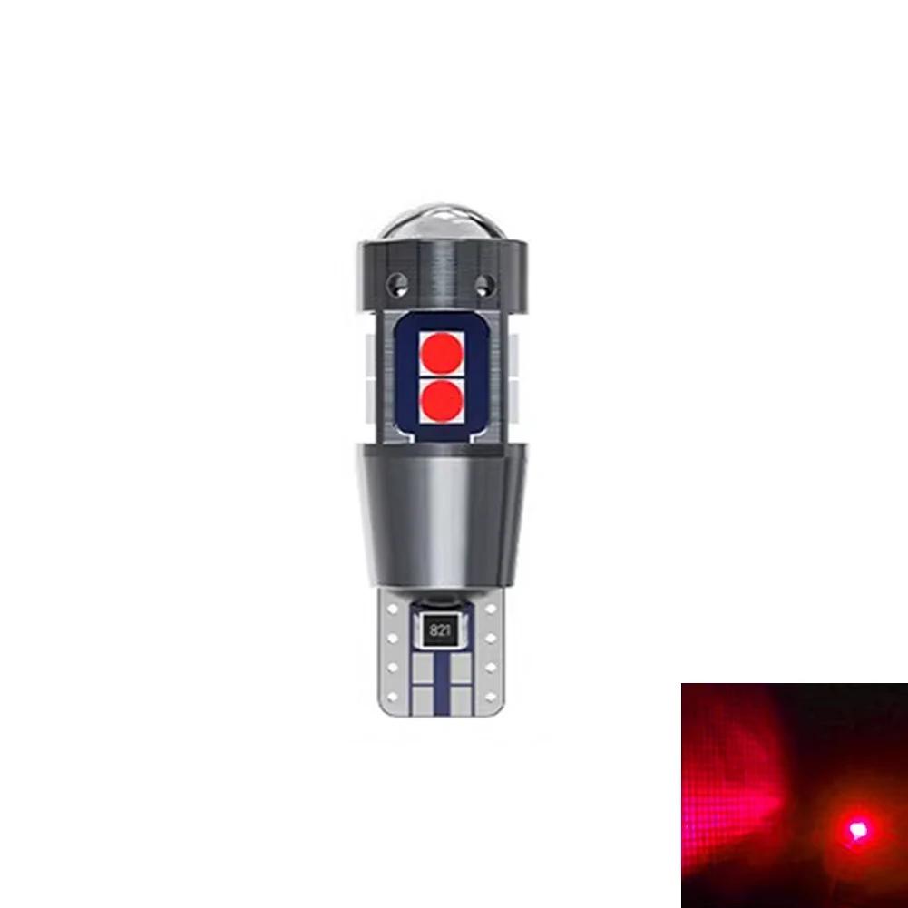 1/2X Super Bright T10 W5W LED Bulbs Canbus No Error 3030 10SMD Auto Wedge Light Turn Side Bulb Interior Reading Lamp White 6000K