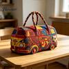 Easy Clean Travel Bag Soccer Handbag, with Quilted Design, Large Capacity Durable Polyester Duffel Lightweight Carryall Tote Bag, for Fitness Work And