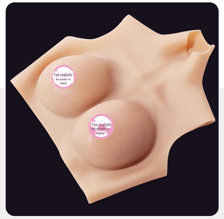 Jiuai silikonové prsní vložky Transvestite – realistické a tenké vylepšené cross-dressing