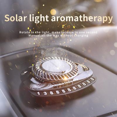 Solar Car Air Freshener Rotary Aroma Diffuser Auto Interior Accessories Essential Oils Diffuse