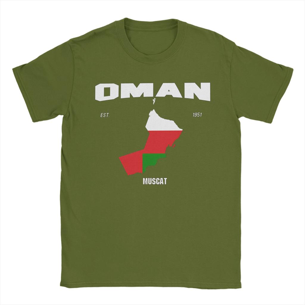 Oman Flag T Shirt Summer Oman Map Omani National Day Cotton T Shirts For Men Popular Print Tee Shirt Short Sleeve Awesome Tees