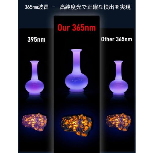 TLPGHLP Svartlys UV-lys Anisakis-lys [2025 Forbedret Versjon USB-C Oppladbart] UV ??Lommelykt, 365nm UV-bølgelengde, Kompakt, Kraftig, USB Ty