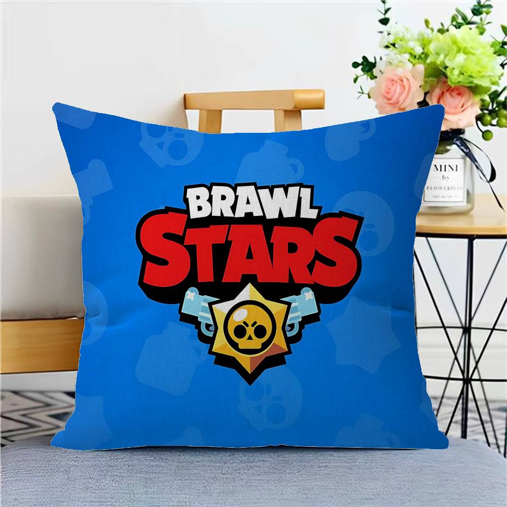 Strategy Game B-BRAWL STARS Pillow Cushion Cover Pillowcase Living Room Sofa Home Decor Customized