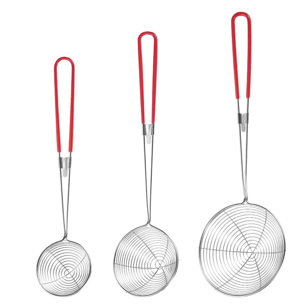 Compact and Practical 201 Stainless Steel Strainer Spoon Professional Skimmer Spoon Perfect for Soups Stews and More