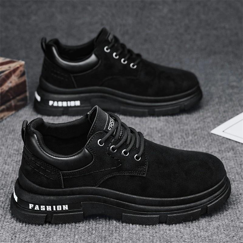 

Модная мужская рабочая обувь весна-осень новые кожаные туфли на шнуровке классические повседневные туфли брендовые офисные туфли для отдыха и прогулок оксфорды 46 чёрный