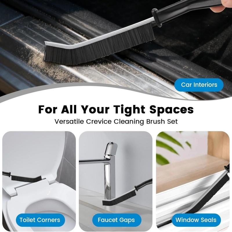 8x Car Detailing Brushes Kit Soft/Middle/Hard Bristle Brush Interior Seat Wheel