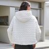 YISHENGSHUI New spring and autumn women's jacket Simple medium-length fashion unique splicing Hooded design women's spring jacket 23693
