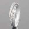 Sterling Women Bracelets Silver Feather Jewelry Accessories Girl Kids Gifts