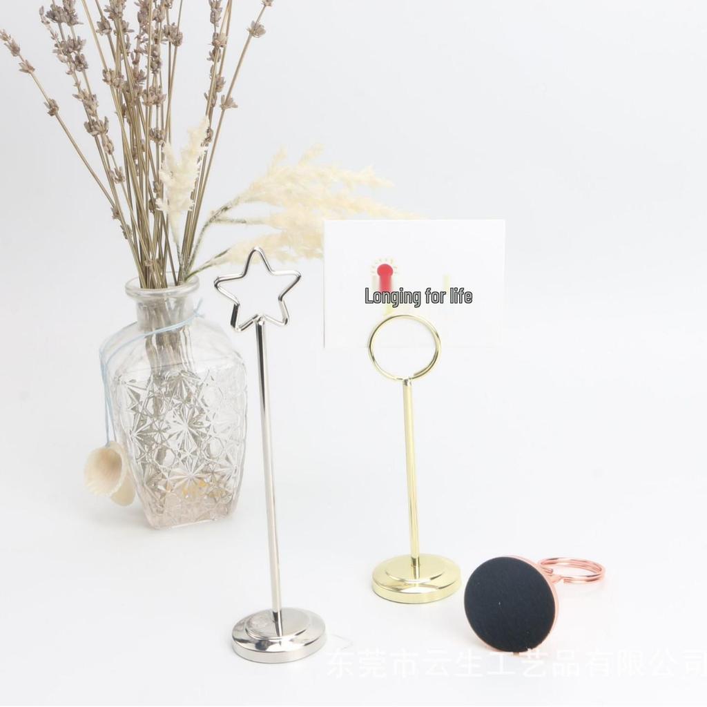 Metall-Menühalter-Klemme auf Lager für Hochzeiten, Hotels, Bankette, Restaurants - Tischkartenhalter, Speisekartenhalter, Foto- und Nachrichtenständer