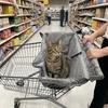 Portable Pet Stroller Cushion Cover Waterproof Shopping Cart Pet Cover  Grocery Cart