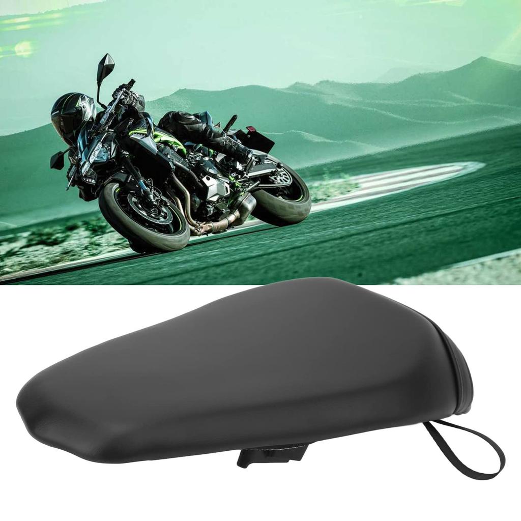 Qiilu Motorcycle Pillion Seat Motorcycle Rear Pillion Seat Cushion Pressure Relief Comfort Passenger Pad Replacement for 900 Pad,