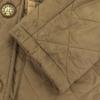 MACKINTOSH SCOTLAND Hooded Quilted Coat 36 Beige Back Bore Women Used