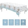 3 Pack Bear Baby Shower Decorations Tablecloth for Boy - Blue Bear We Can Bearly Wait Baby Shower Decorations Party Supplies Table Cover,54in x 108in