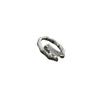 Tang Grass Pattern Bamboo Fritillary Ring Female Opening National Style Winding Curved Design Index Finger Ring Cold Wind Jewelry