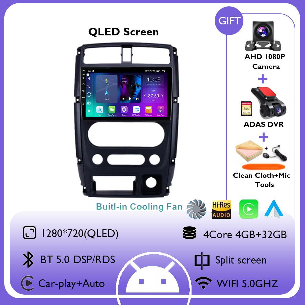 Android 14 Carplay Car Radio For Suzuki Jimny 3 2005 - 2019 Navigation GPS Multimedia Player WiFi+4G DSP Stereo BT 360 Camera