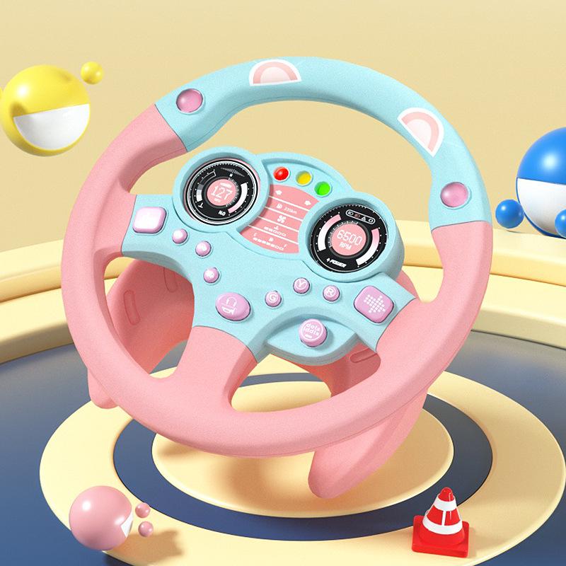 Children's Steering Wheel Toy - Simulated Driving Experience & Educational Fun