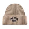 American Retro Letter Embroidery Hat for Women Autumn and Winter Warm Knitted Hat  Face Showing Small Woolen Hat  Men's Pullover Cold Hat Trendy