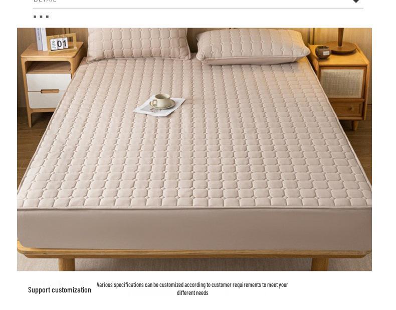 Simmons Skin-Friendly, Water-Washable, Thickened Cotton Padded Floor Mat Mattress Protector