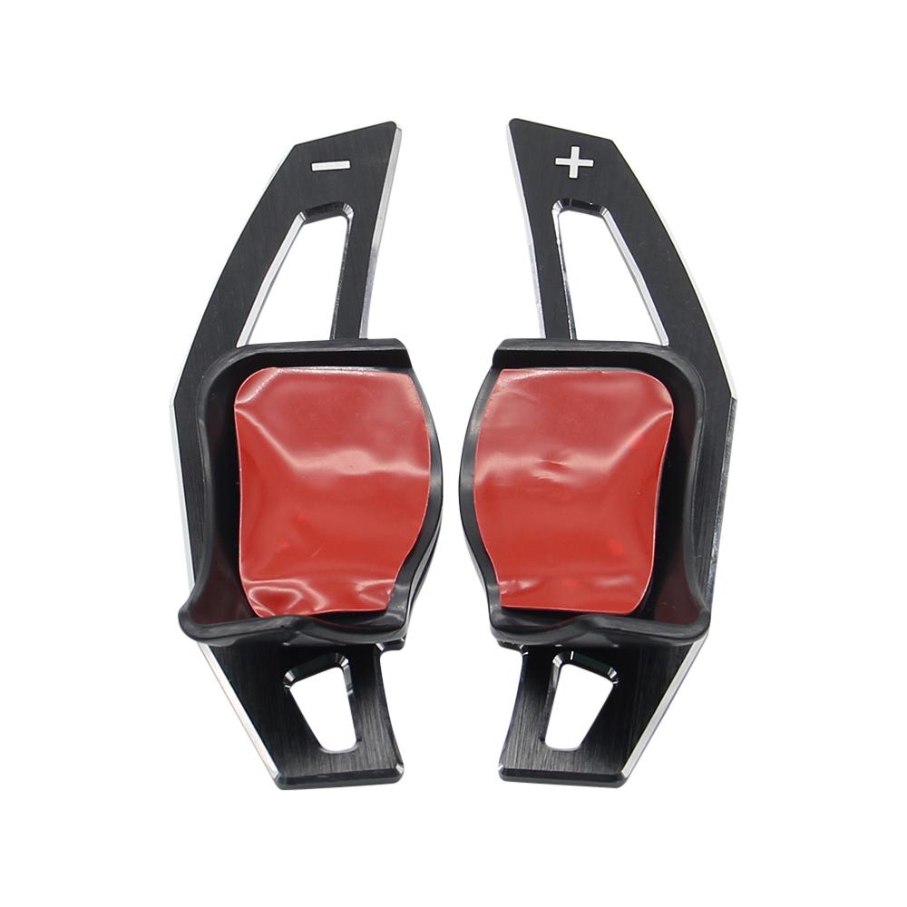 1 pair Car Steering Wheel DSG Shift Paddle Extension Shifters Sticker For Volkswagen Golf6 MK6 Jetta GTI R20 R36 CC