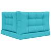 Outdoor Sofa Cushions 3 pcs Turquoise Polyester