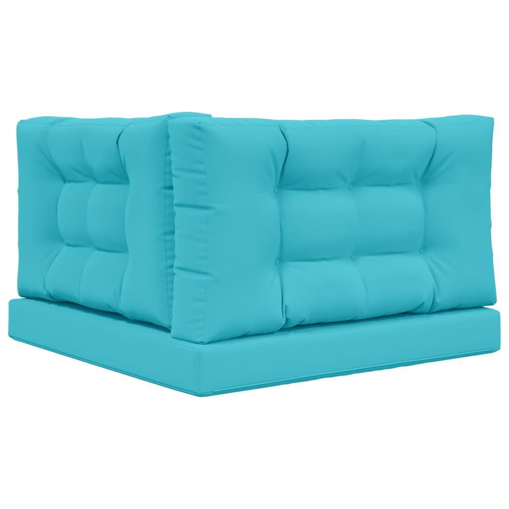 Outdoor Sofa Cushions 3 pcs Turquoise Polyester