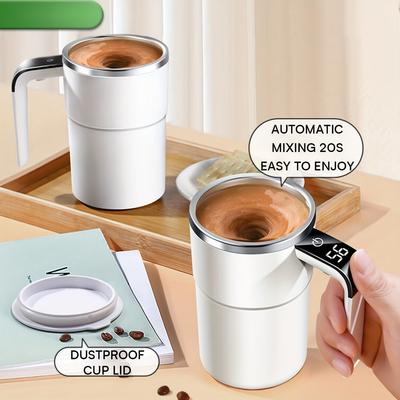 380ML Elektrische Koffie Zelfmixende Mok IP67 Waterdichte Koffie Roermok USB Opladen Digitaal Display Automatische Magnetische Beker