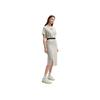 New FILA MILANO Collection SS25 Short Sleeved Dress Women's Monotone Gray GY F11W525301F-GY
