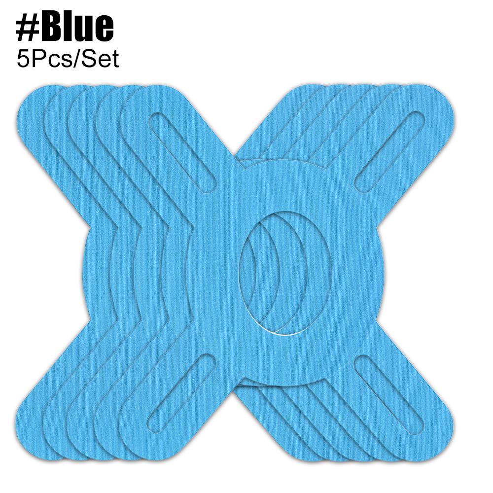 5 Stück Vorgeschnittenes Kinesiologie-Tape für Knie – Elastische Knieunterstützung & Stabilität, Schmerzlinderung – Wasserdicht, Atmungsaktiv