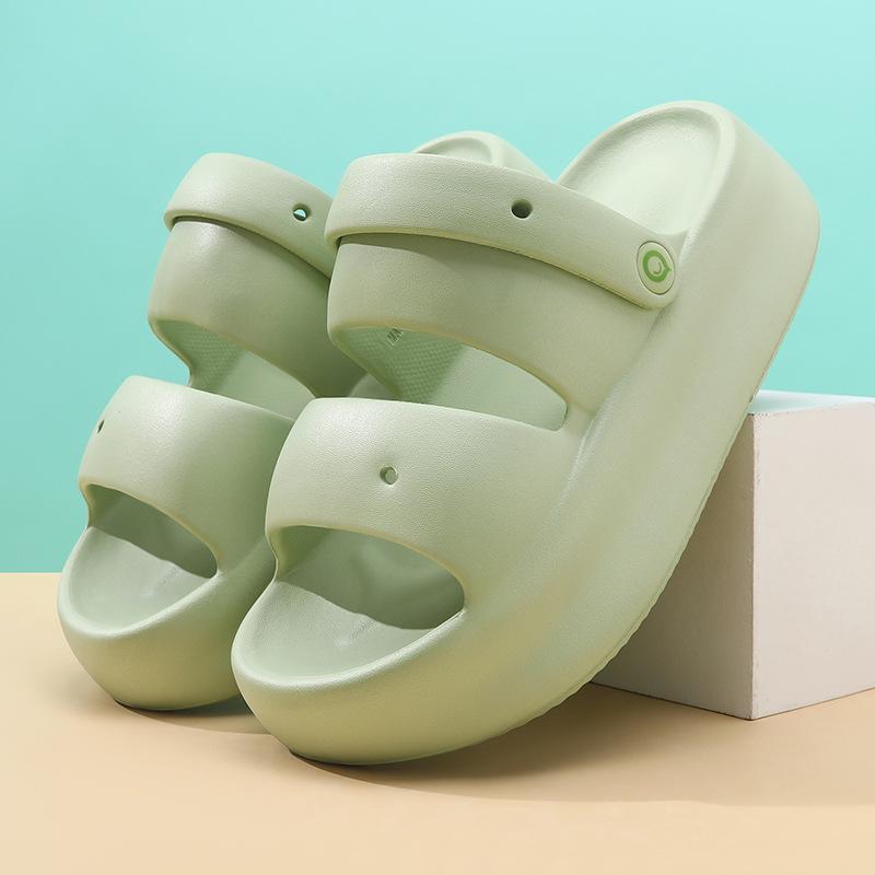 Fashion Women Summer Platform Sandals Thick Sole Home Street Slippers Soft EVA Girls Student Daily Walking Shoes 2 Way Wear Sandalias