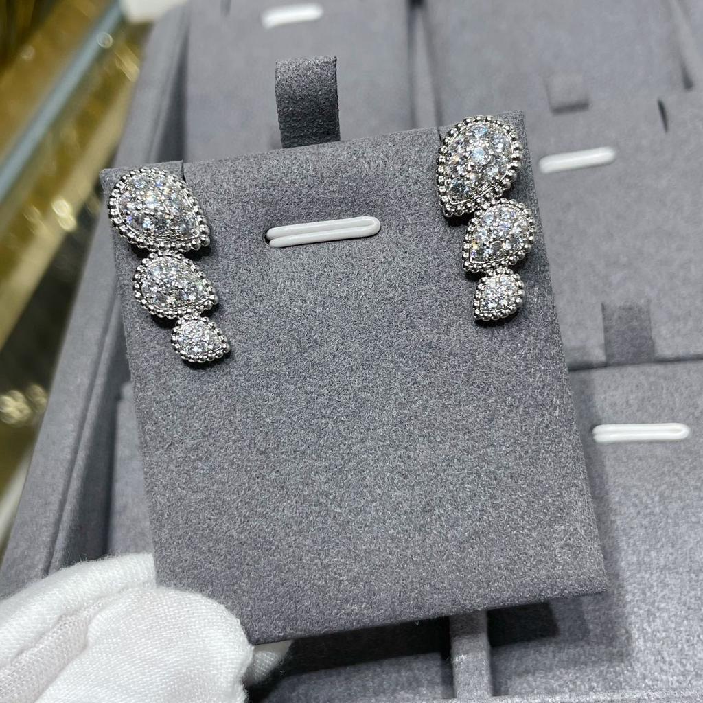 Hot Brand Vintage Earrings for Women Luxury Jewelry Fashion Water Drop Designer Eardrop Pure 925 Sliver Party Stud Earrings