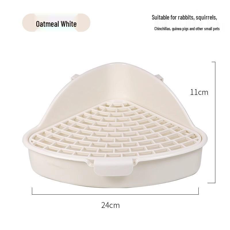 Rabbit and Guinea Pig Anti-Tip Urine Potty - Fixed Style for Chinchillas