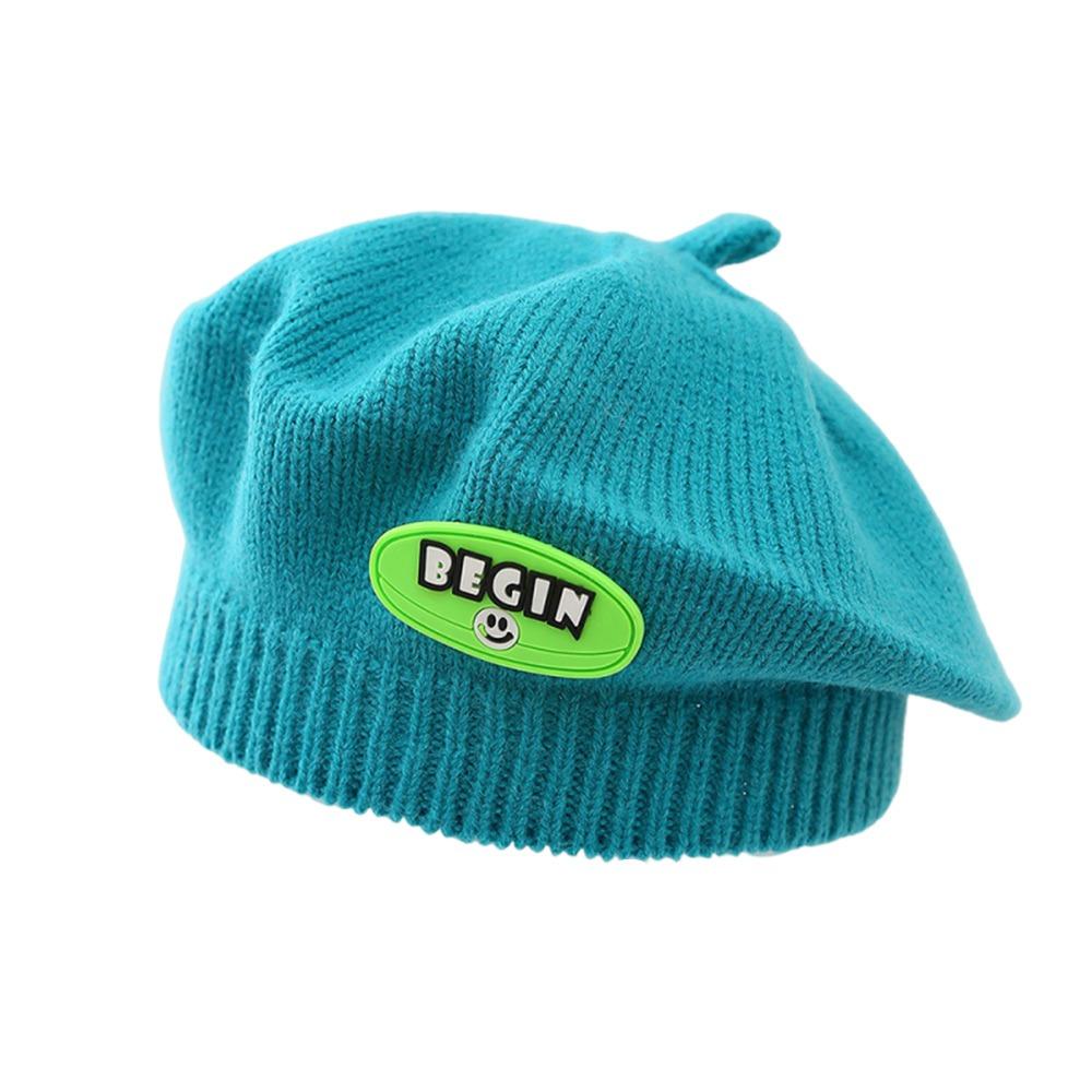 

Мягкие детские вязаные шапки крючком осень-зима шапка художник кепка для новорожденных малышей младенец озеро синий