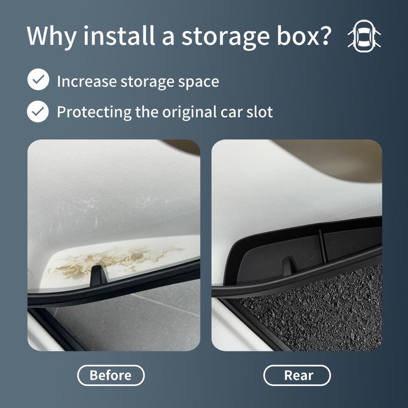 for Smart #1 #3 Door Side Storage Box Front Rear Door Handle Organizer Tidying TPE Car Accessories
