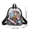 PVC Transparent Backpack Korean Style Shopping Bags Casual Fashion Jelly Bag  Lady