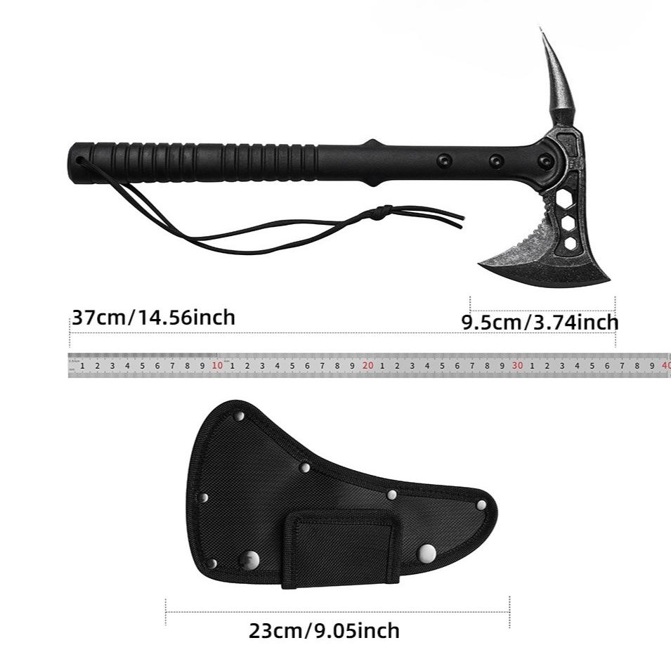 Multi-functional T actical Axe Mountain-splitting Axe Outdoor Self-defense and Survival Equipment Wood-splitting Engineer Axe