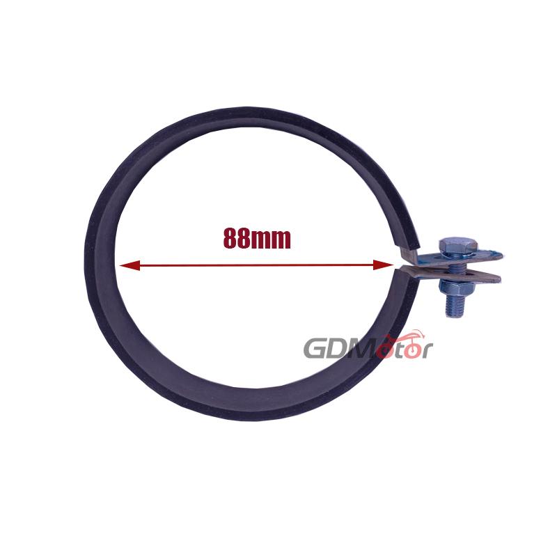 Universal Motorcycle Exhaust Pipe Muffler Escape In diameter Holder Clamp Fixed Ring Support Bracket 60mm 88mm 100mm 130mm