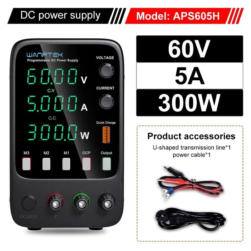 2025 Nový programovatelný DC napájecí zdroj WPS3010H Laboratorní údržba Pracovní stůl 30V 10A Regulátor napěťového proudu AC 220V