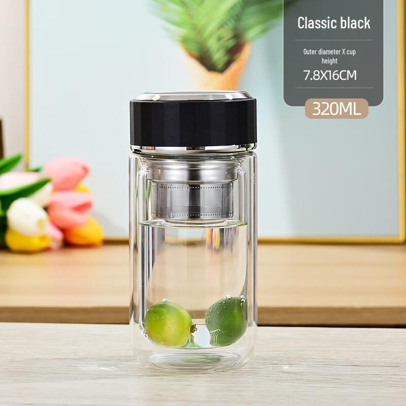 Shangqi Double-Wall Glass Tea Cup