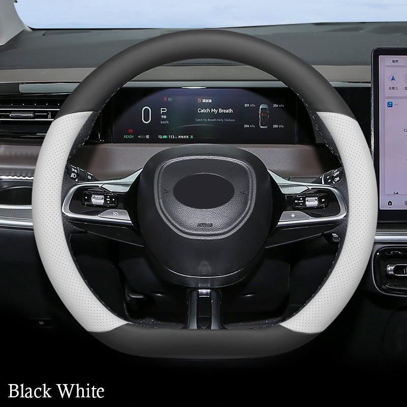 Car Auto Steering Wheel Cover Wrap for GAC Trumpchi E8 E8pro Max 2026 2026 D Type on Steering-Wheel